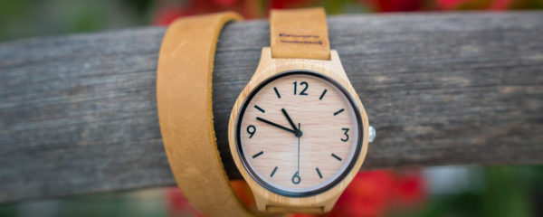 montre en bois