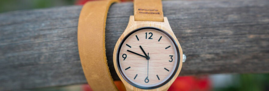 montre en bois