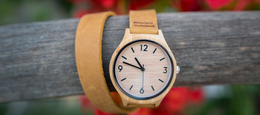 montre en bois